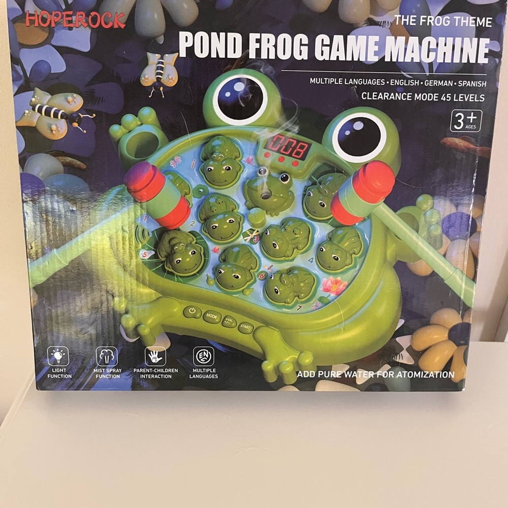 NEW Green Pond Frog Game Machine
